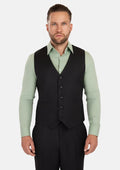 Shimmer Black Vest - SARTORO