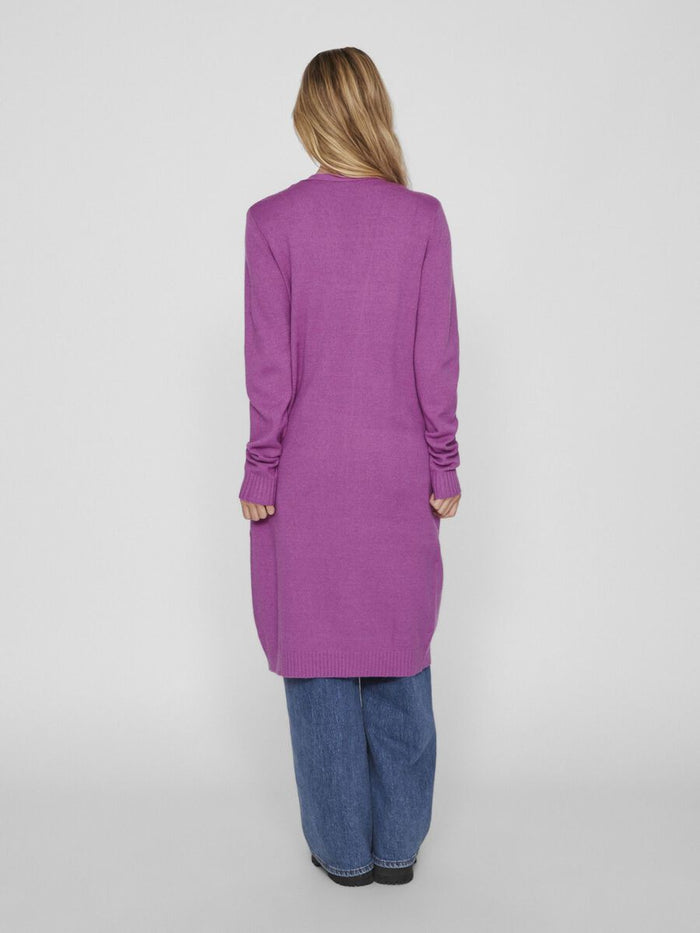 Sian Longline Cardigan (Cattleya Orchid/Dark Melange)