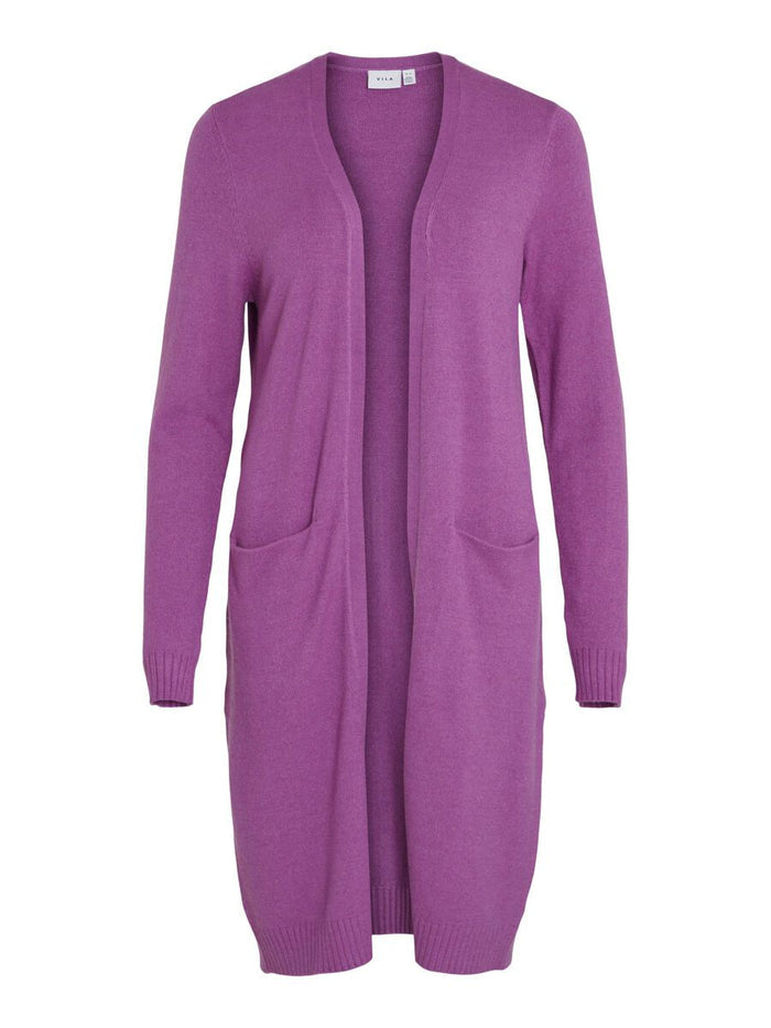 Sian Longline Cardigan (Cattleya Orchid/Dark Melange)