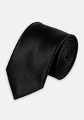 Silk Satin Black Tie - SARTORO