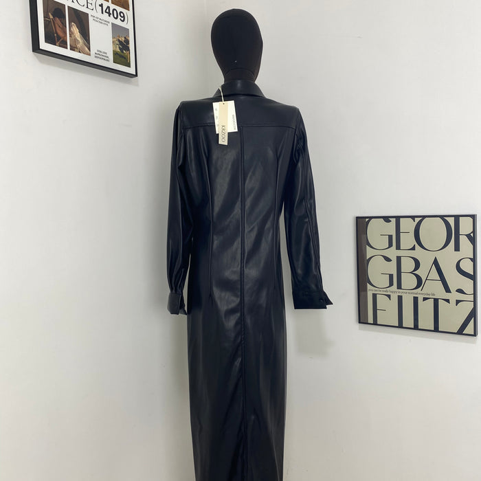 Single-Breasted Ruched Dress