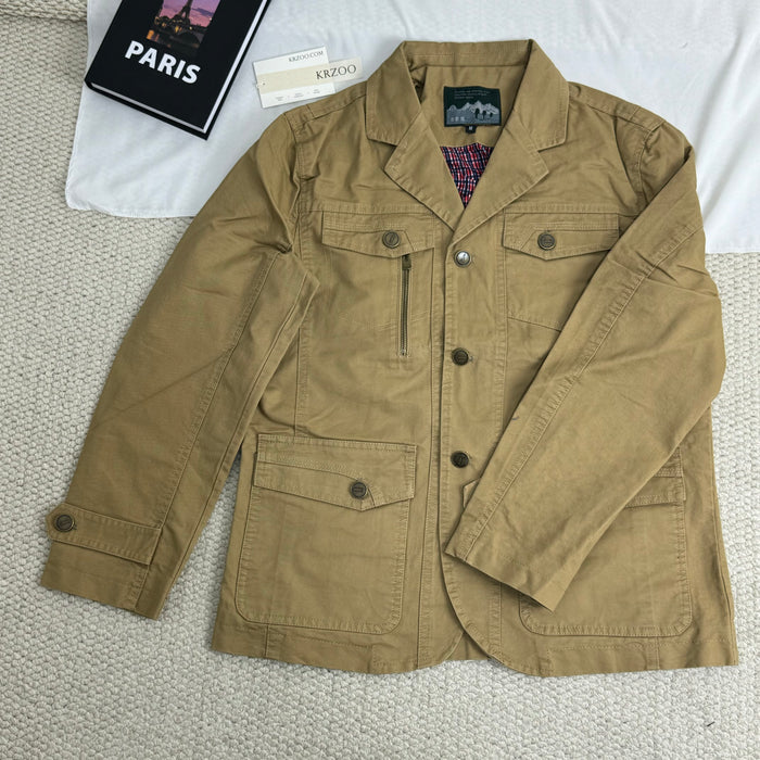Single-button blazer jacket
