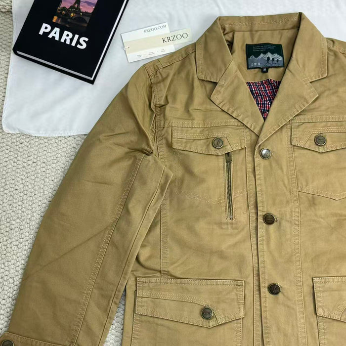 Single-button blazer jacket