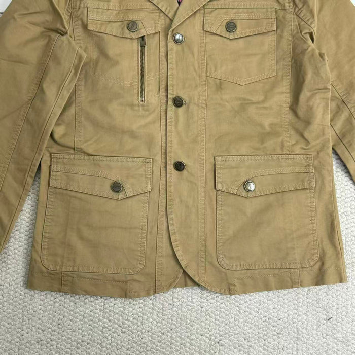 Single-button blazer jacket