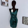 Sleeveless Sequined Backless Dress