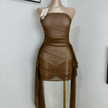 Sleeveless Strapless Flowy Dress