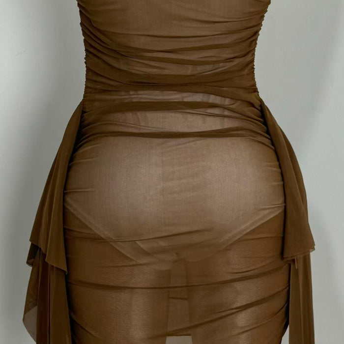 Sleeveless Strapless Flowy Dress