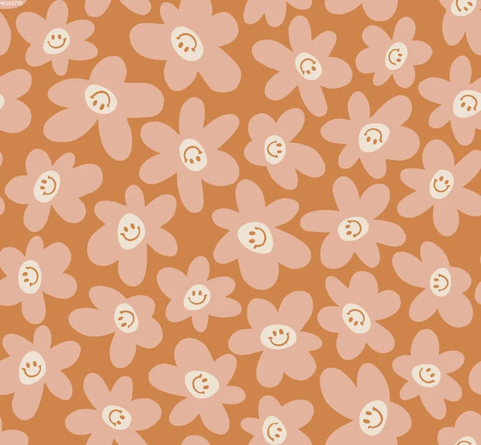 Smiling Flower Orange - Family Fabrics B.V.