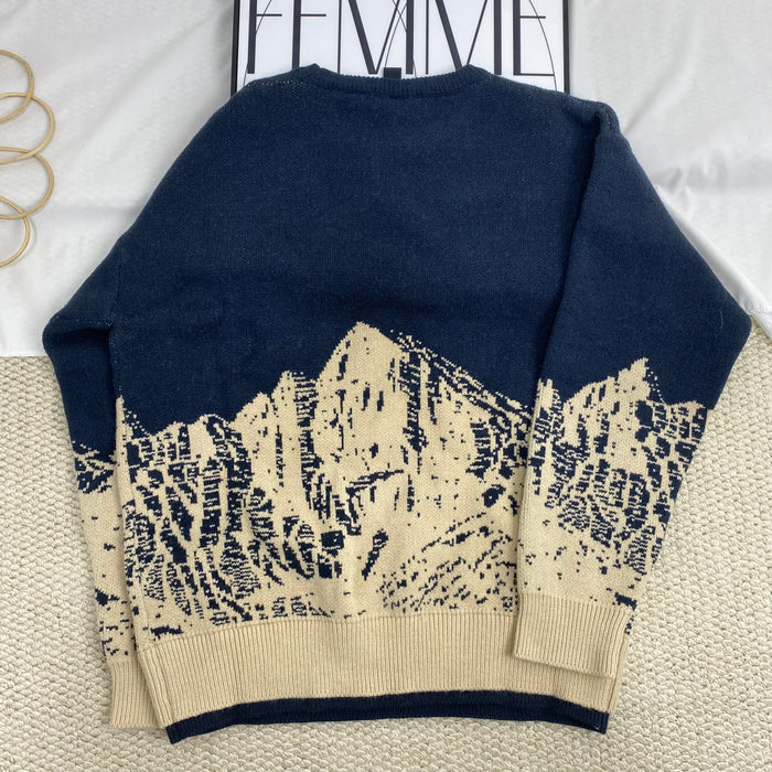 Snow Mountain Crew Neck Sweater