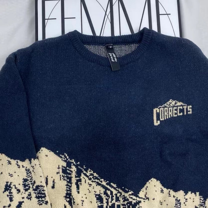 Snow Mountain Crew Neck Sweater