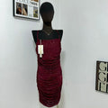 Solid-Color Halter Dress