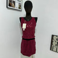 Solid-Color Sequin Set