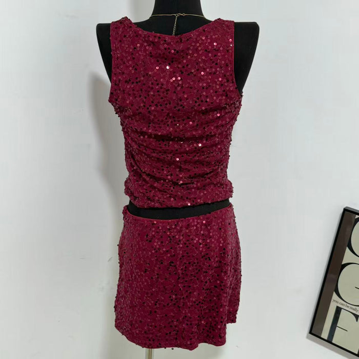 Solid-Color Sequin Set