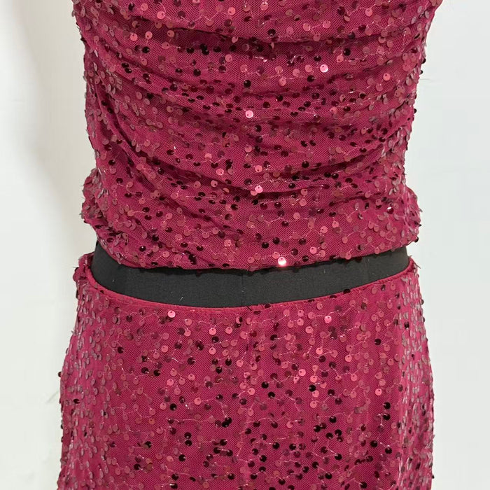 Solid-Color Sequin Set