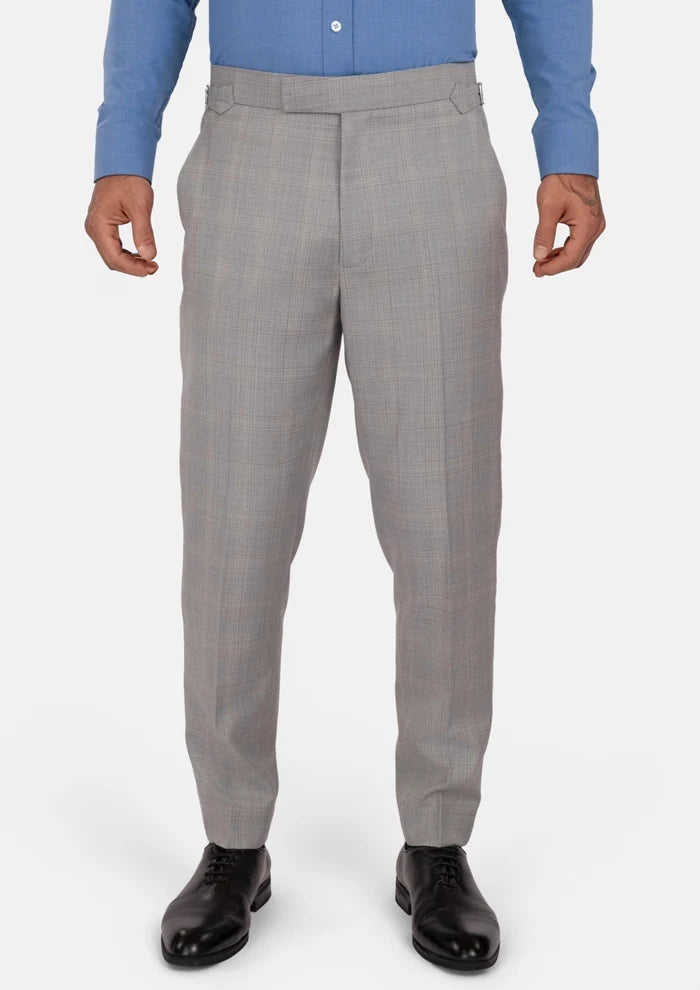 Spanish Grey Checked Pants - SARTORO