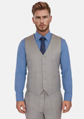 Spanish Grey Checked Vest - SARTORO
