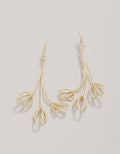 Spring Tulip Earrings Gold