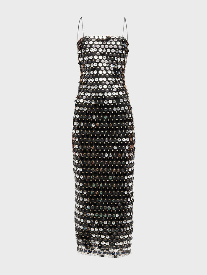 Statement Sequin Gown - Long, Elegant, and Eye-Catching