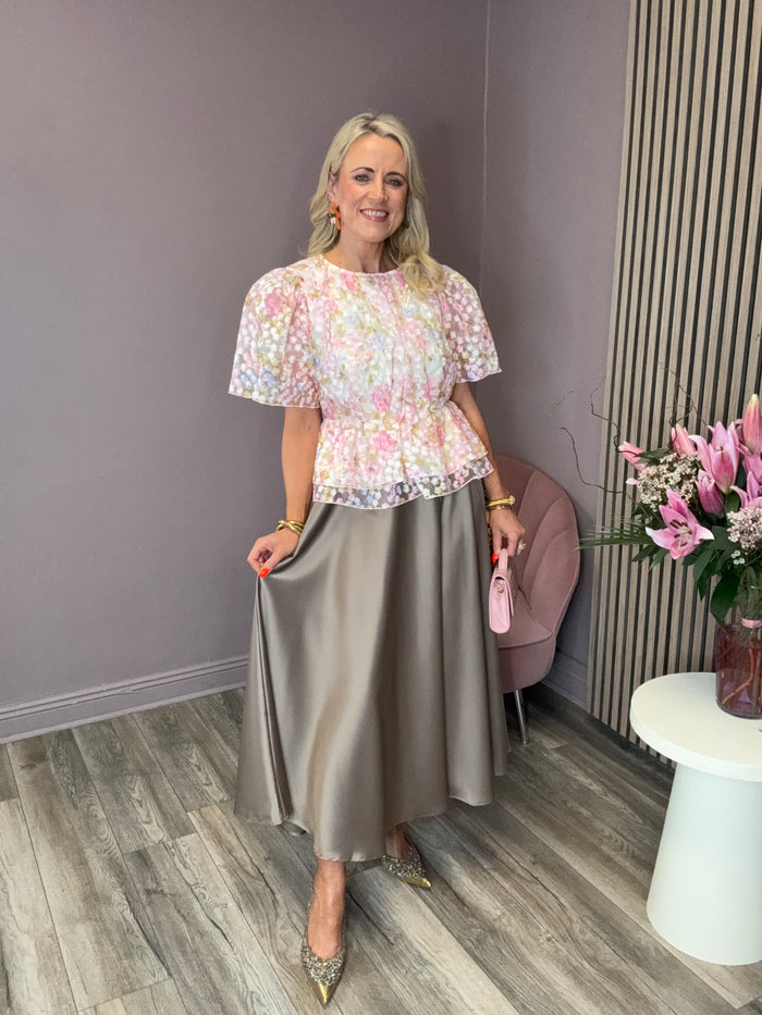 Stella Midi Skirt (Fungi)