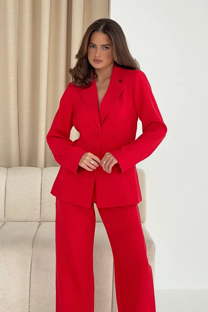 Stevie Classic Blazer (Red