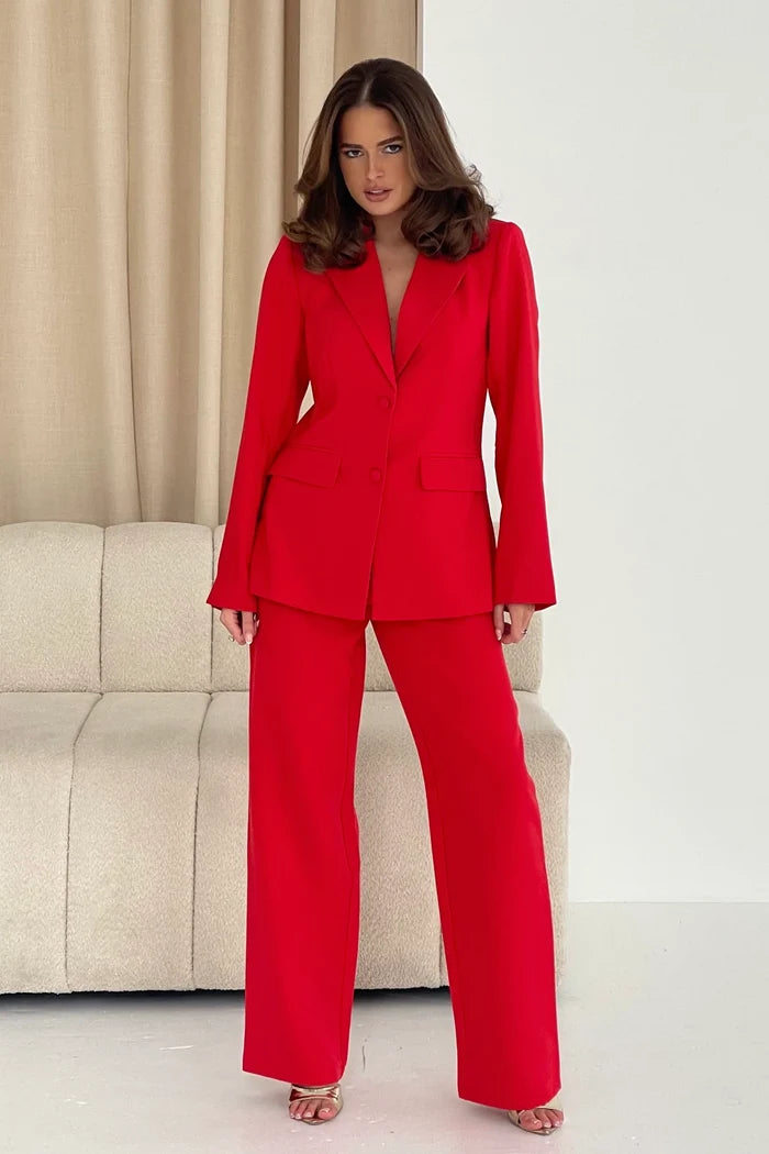Stevie Classic Blazer (Red