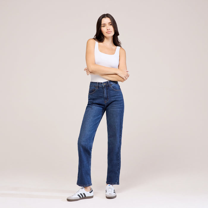 Straight Jeans - Dark Blue