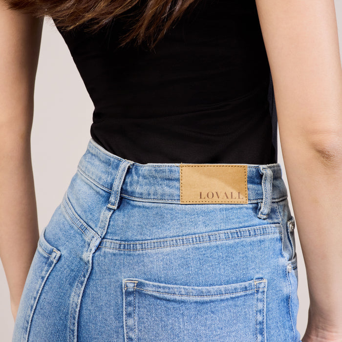 Straight Jeans - Mid Blue