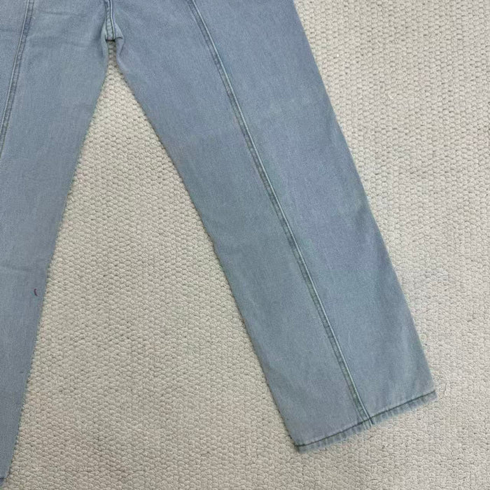 Straight-Leg Star-Patterned Floor-Length Trousers