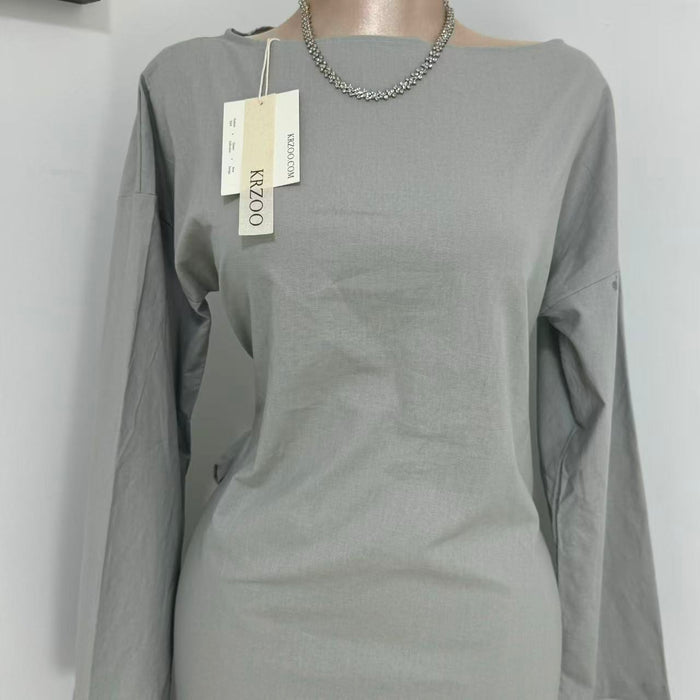 Strappy fitted dress robe