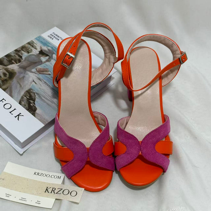 Strappy Open-Toe High-Heel Sandals