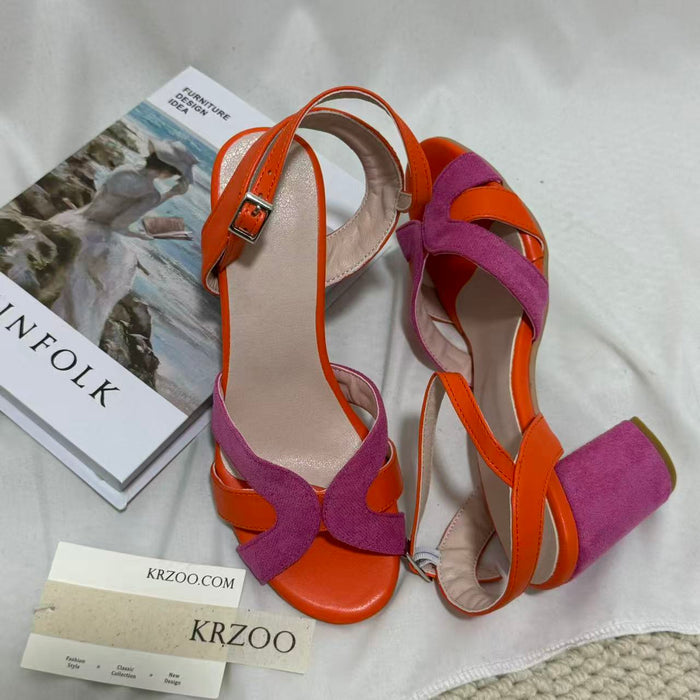 Strappy Open-Toe High-Heel Sandals