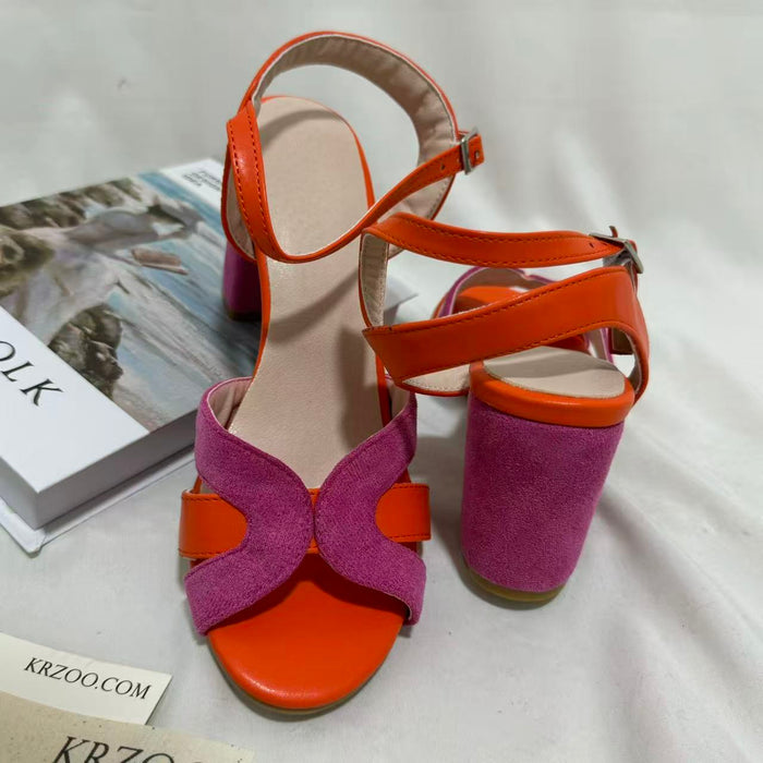 Strappy Open-Toe High-Heel Sandals