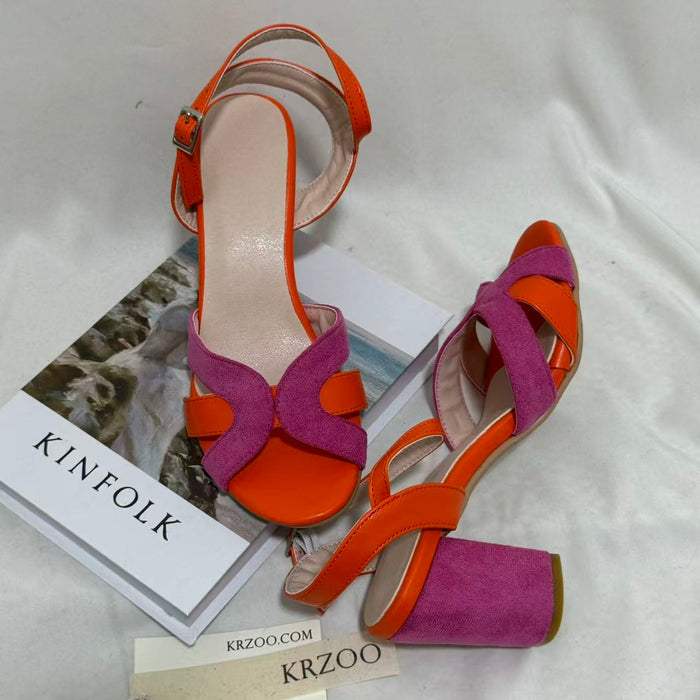 Strappy Open-Toe High-Heel Sandals