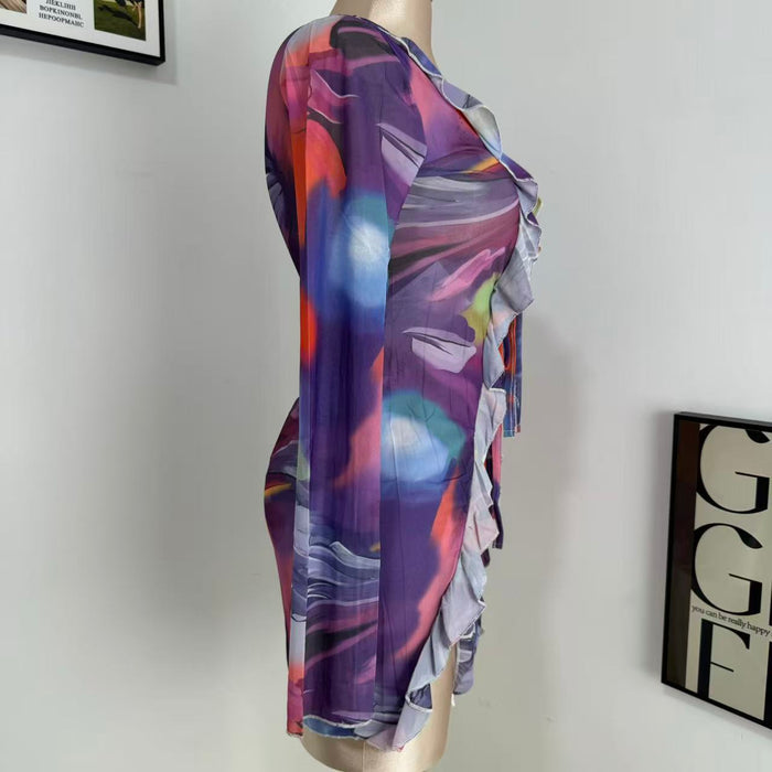 Strappy Street-Style Printed Dress