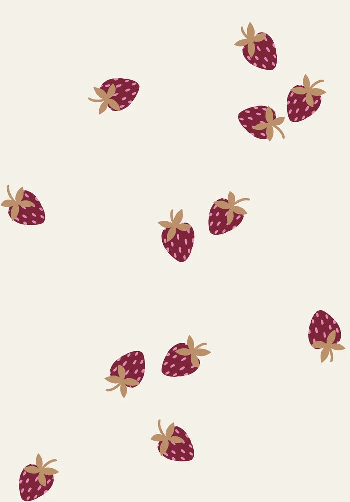 Strawberries Red Big - Family Fabrics B.V.