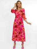 STREASA DRESS (PINK FLORAL PRINT)