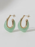 Sugar Baby Hoop Earrings in Jade