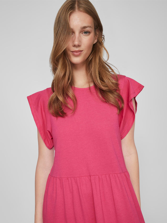 Summer Midi Dress (Cabaret Pink)