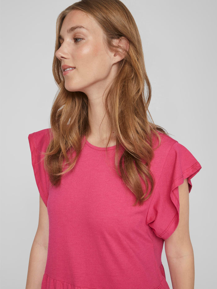 Summer Midi Dress (Cabaret Pink)