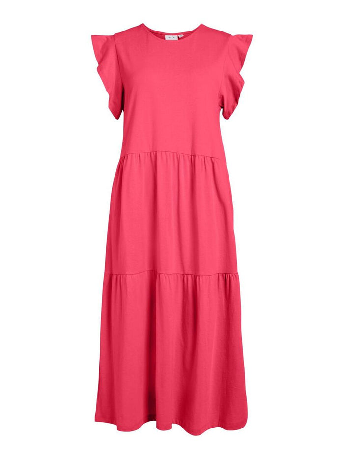 Summer Midi Dress (Cabaret Pink)