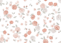Summer Rose Pink Off White - Family Fabrics B.V.
