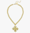 Susan Shaw Maltese Cross on Toggle Chain Necklace