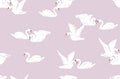 Swans Lilac - Family Fabrics B.V.