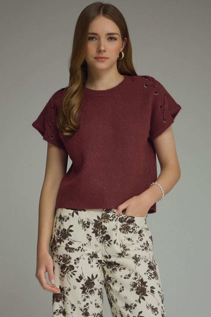Taken With You Top in Wine