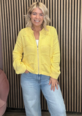 Tasmin Zipped Cardigan (Pale Banana)
