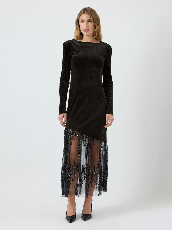Terra Midi Dress (Black)