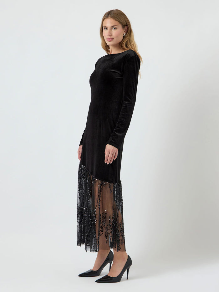 Terra Midi Dress (Black)