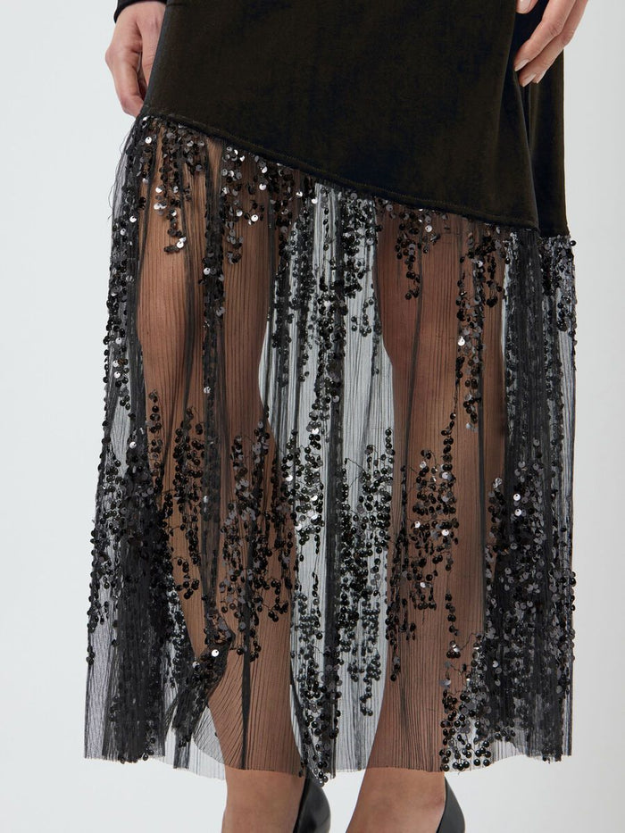 Terra Midi Dress (Black)