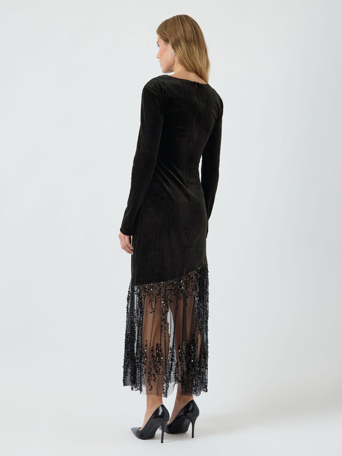 Terra Midi Dress (Black)