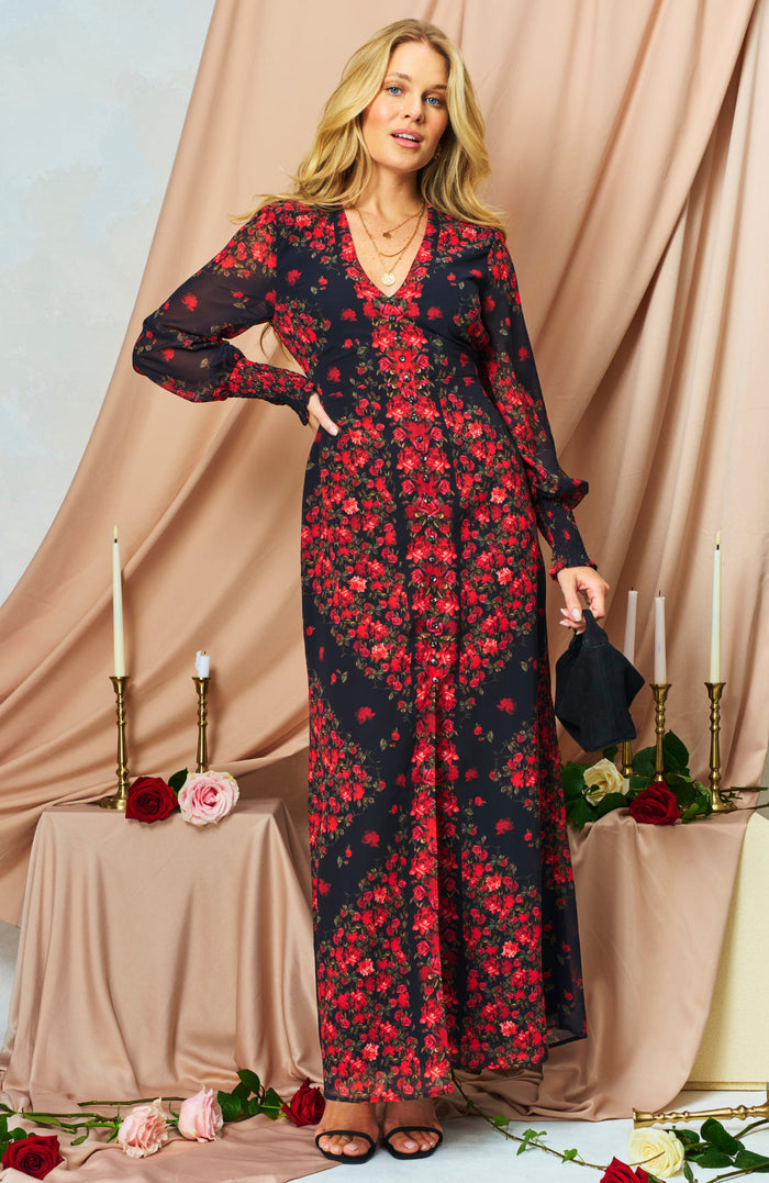 The Adelita Maxi Dress (Black)
